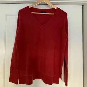 J.Crew V Neck Sweater in Super Soft Yarn